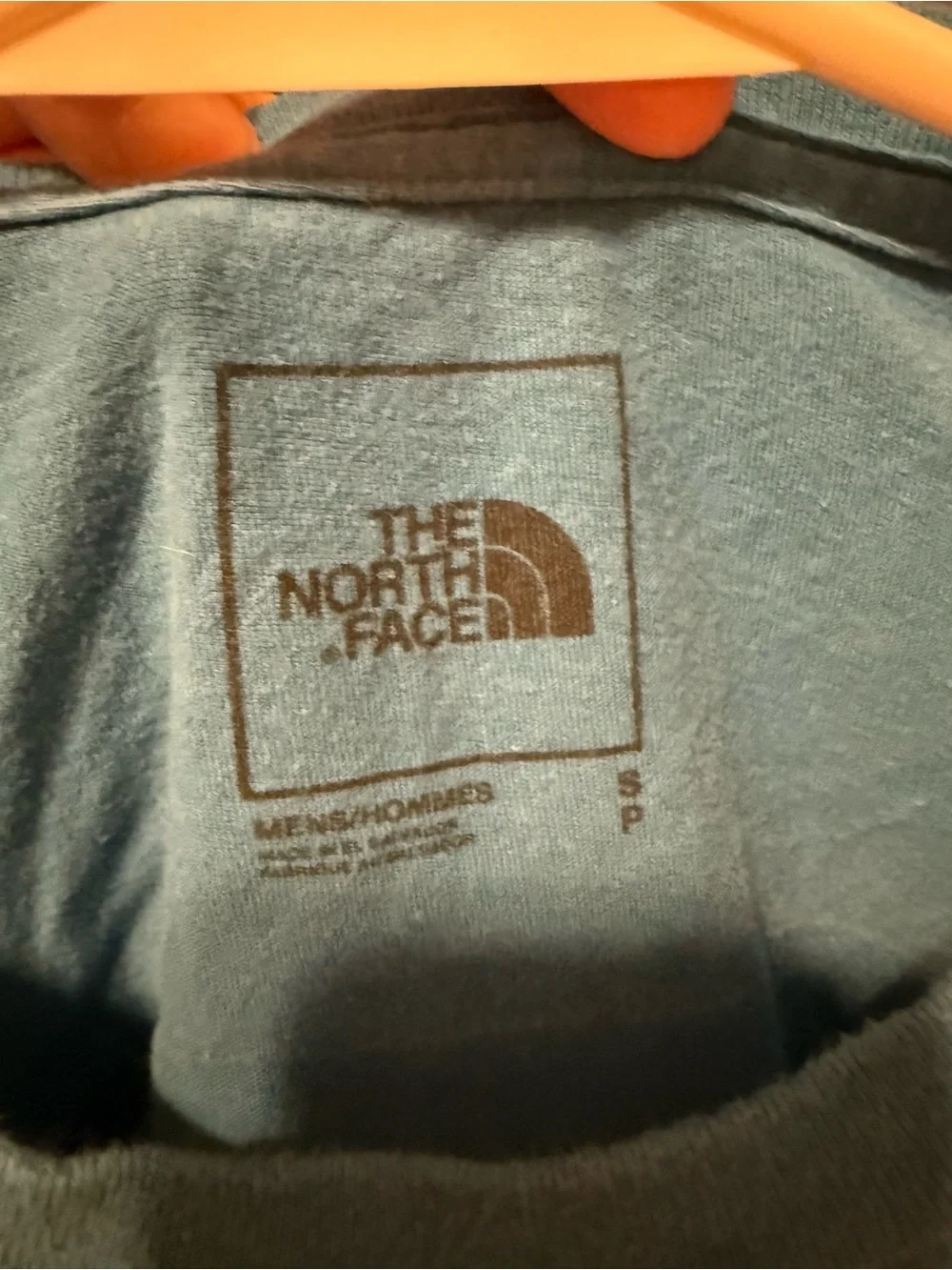 The North Face Men's Short Sleeve Tee - Sky Blue with White Logo